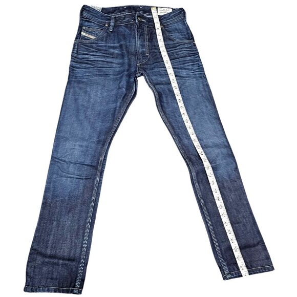 Men's Diesel Krooley W28 L30 Tapered Fit Slim Jeans Denim Division Dark Wash - Picture 10 of 14